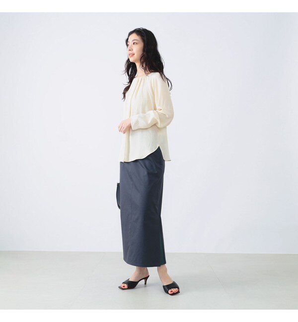 Demi-Luxe BEAMS / ネックギャザー ブラウス|BEAMS WOMEN(ビームス