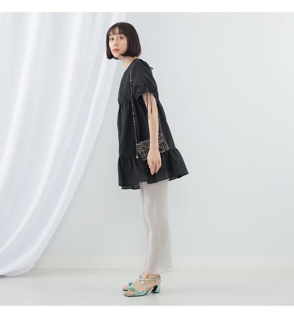 Demi-Luxe BEAMS / キーネック カフタン ワンピース|BEAMS WOMEN 