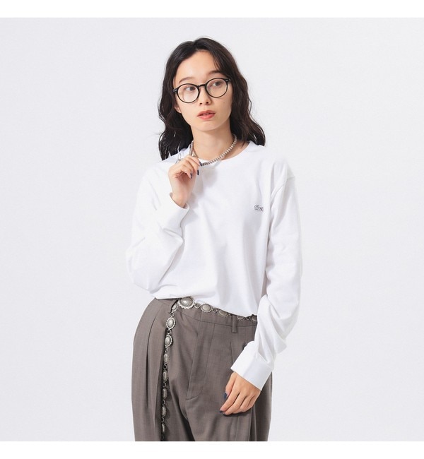 ファッションメンズなら|【ビームス　ウィメン/BEAMS WOMEN】 LACOSTE /?ベーシック ロングスリーブ Tシャツ