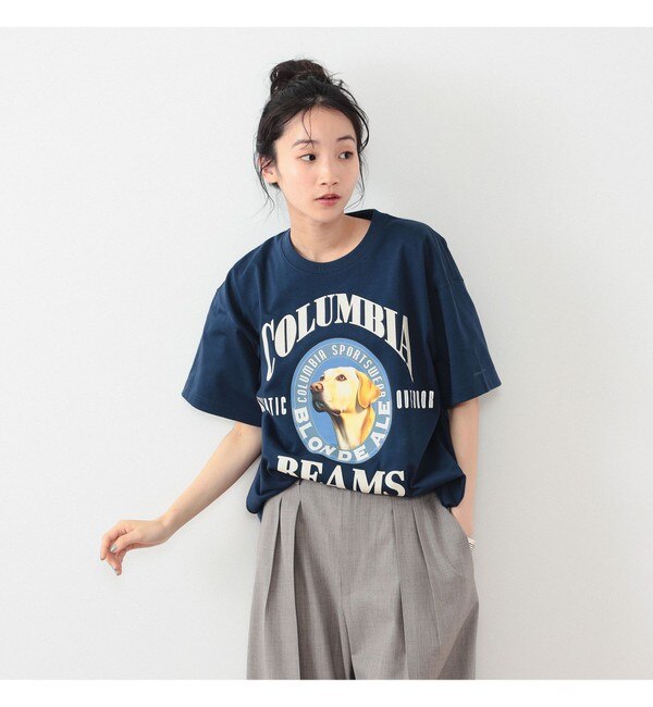 WOMEN〉Columbia × BEAMS / 別注 Willberg Trail Graphic Tee|BEAMS WOMEN(ビームス  ウィメン)の通販｜アイルミネ