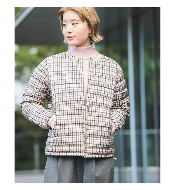 Demi-Luxe BEAMS / ダブルクロス ノーカラージャケット 20FO|BEAMS WOMEN(ビームス ウィメン)の通販｜アイルミネ