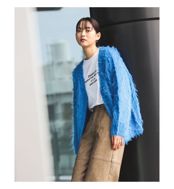 BEAMS BOY / リバティ パッチ カーディガン|BEAMS WOMEN(ビームス ウィメン)の通販｜アイルミネ