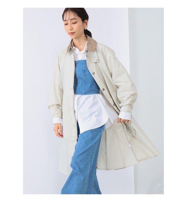 AURALEE / WASHED FINX SILK CHAMBRAY TRENCH COAT|BEAMS WOMEN 