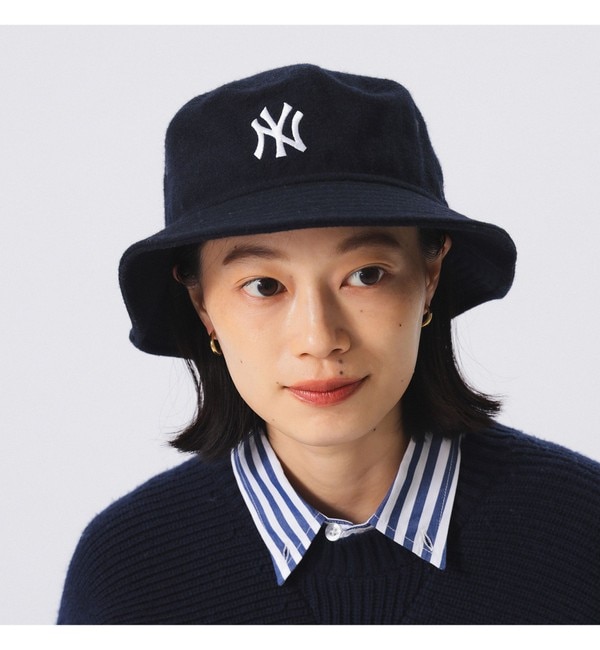 NEW ERA / 別注 NYY メルトン バケットハット|BEAMS WOMEN(ビームス ウィメン)の通販｜アイルミネ