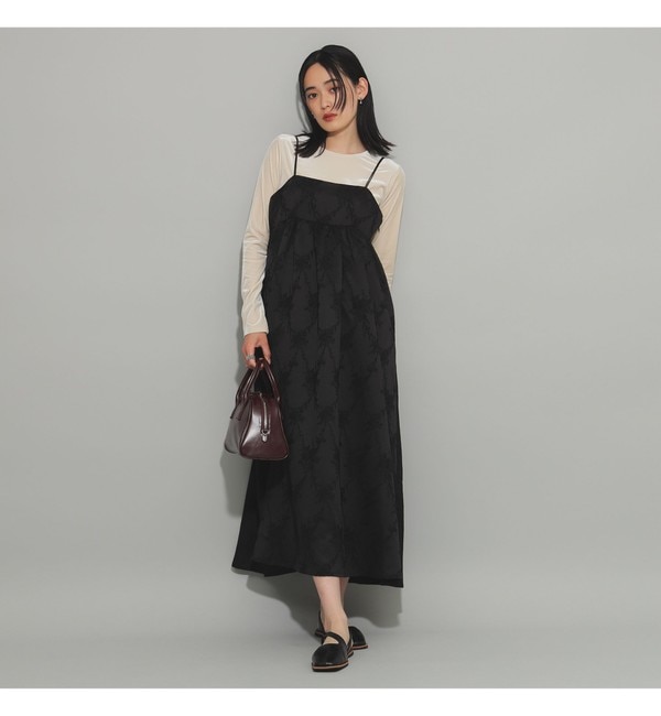 ジャガード ギャザー キャミ ワンピース|BEAMS WOMEN(ビームス