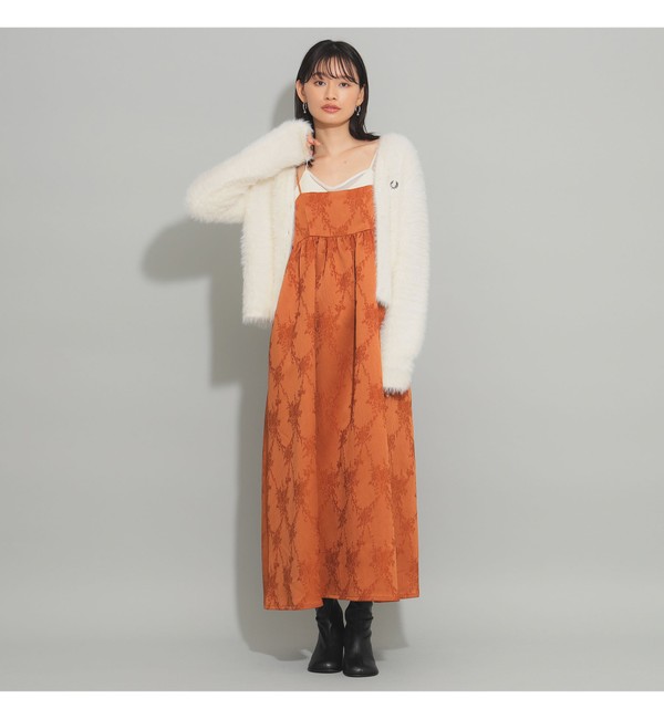 ジャガード ギャザー キャミ ワンピース|BEAMS WOMEN(ビームス
