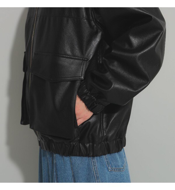 フェイクレザー フライト ジャケット|BEAMS WOMEN(ビームス