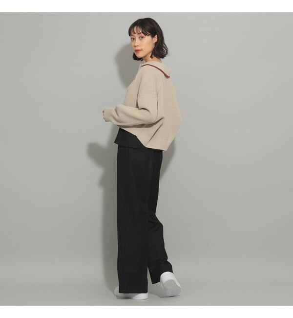 FRED PERRY / 別注 Tipped Collar Cardigan|BEAMS WOMEN(ビームス ウィメン)の通販｜アイルミネ