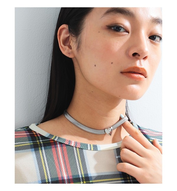 ファッションメンズなら|【ビームス　ウィメン/BEAMS WOMEN】 Ray BEAMS / ワイド スネークチェーン ハート ネックレス