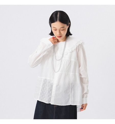 TORI-TO 別注 デタッチカラー シャツ|BEAMS WOMEN(ビームス ウィメン)の通販｜アイルミネ