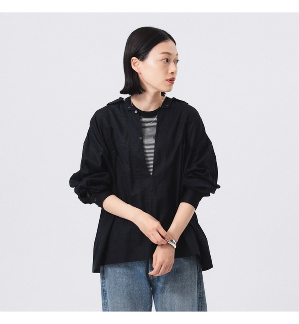 maturely / Crepe Volume Reversible Blouse|BEAMS WOMEN(ビームス ウィメン)の通販｜アイルミネ