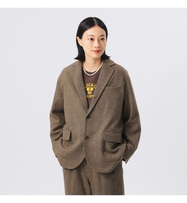 BEAMS BOY / ハリスツイード 3ボタン ジャケット 23FW|BEAMS WOMEN(ビームス ウィメン)の通販｜アイルミネ