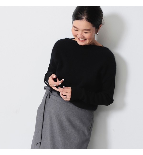 AURALEE / KID MOHAIR SHEER KNIT BOAT NECK PULLOVER|BEAMS WOMEN(ビームス  ウィメン)の通販｜アイルミネ