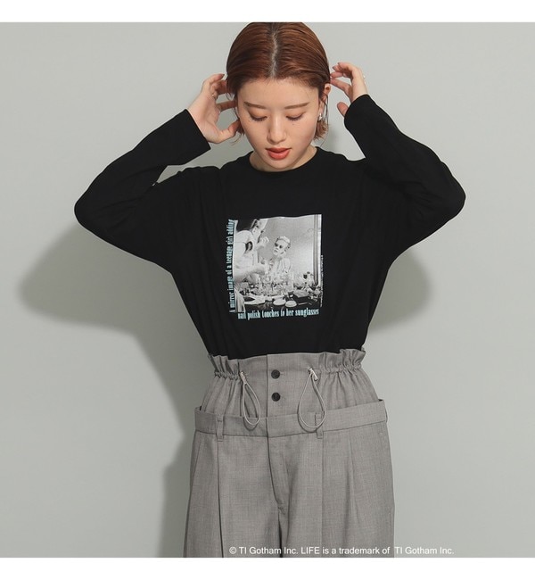 Available Today × Ray BEAMS / 別注 パール リボン ロングスリーブ Tシャツ|BEAMS WOMEN(ビームス  ウィメン)の通販｜アイルミネ