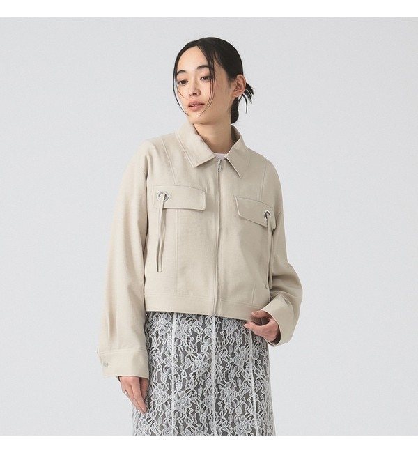 ファッションメンズなら|【ビームス　ウィメン/BEAMS WOMEN】 ハトメフラップ ブルゾン