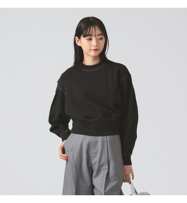 人気ファッションメンズ|【ビームス　ウィメン/BEAMS WOMEN】 スウェット タックスリーブ クルーネック 