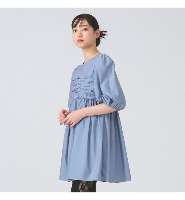 BEAMS BOY / ナイロン タッサー C-1 ノースリーブ ワンピース|BEAMS WOMEN(ビームス ウィメン)の通販｜アイルミネ