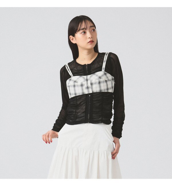 Ray BEAMS / リブ タック ボリューム スリーブ Tシャツ|BEAMS WOMEN(ビームス ウィメン)の通販｜アイルミネ