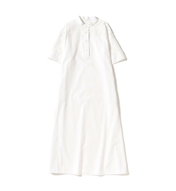 Demi-Luxe BEAMS / ノースリーブ コンビ ワンピース|BEAMS WOMEN