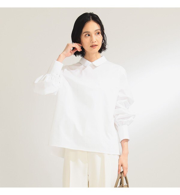 Ray BEAMS / 配色ステッチ シアー シャツ|BEAMS WOMEN(ビームス