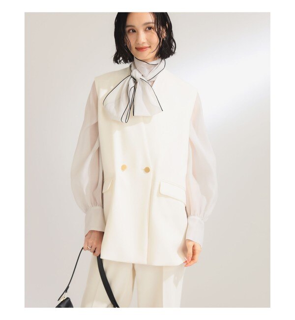 ドライツイル 2ボタン ジレ.|BEAMS WOMEN(ビームス ウィメン)の通販｜アイルミネ
