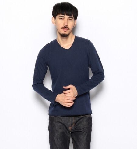 【ビームス メン/BEAMS MEN】 カットオフ 天竺 VネックTEE [送料無料]