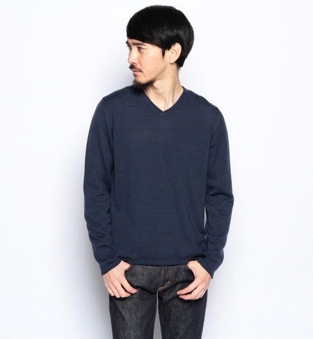 BEAMS / ハイゲージ Vネックニット