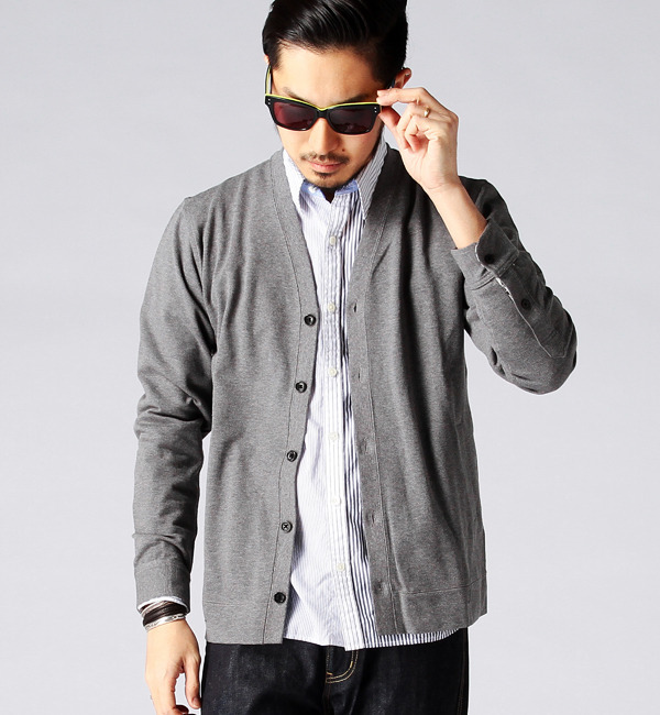 【ビームス メン/BEAMS MEN】 BEAMS / サーフニット Vネック カーディガン [送料無料]