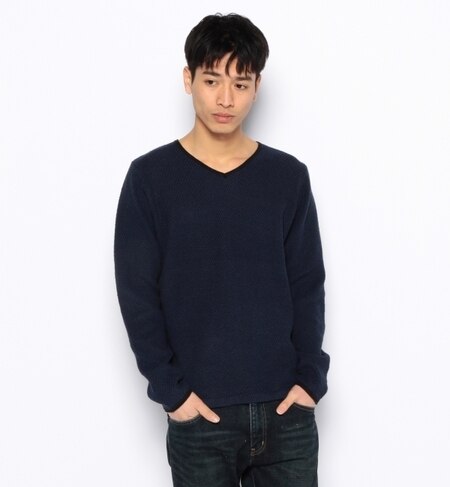 【ビームス メン/BEAMS MEN】 コットン×リネン カノコ Vネック ニット [送料無料]