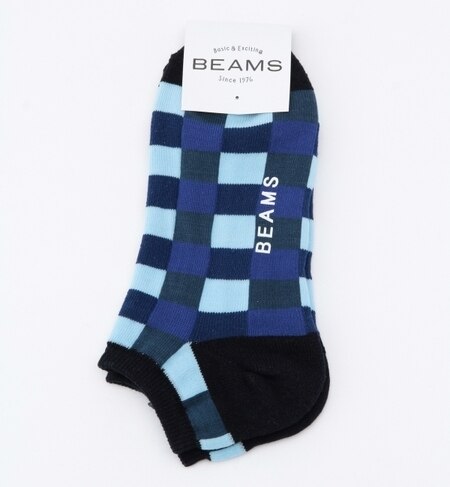 【ビームス メン/BEAMS MEN】 マルチチェック アンクル ソックス [3000円(税込)以上で送料無料]