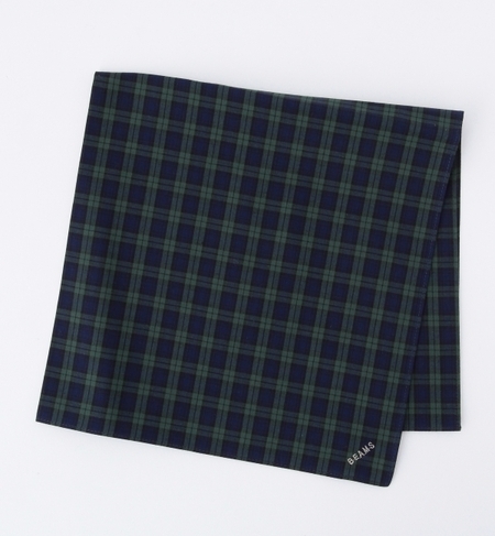 【ビームス メン/BEAMS MEN】 BEAMS / タータンチェック ハンカチーフ [3000円(税込)以上で送料無料]