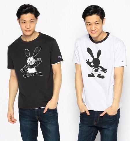 CHAMPION×BEAMS / 別注 リバーシブル Tシャツ （Oswald） Disney（ディズニー）