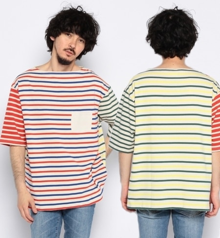 【ビームス メン/BEAMS MEN】 ORCIVAL×BEAMS / 別注 BIG ボーダー ポケット TEE [送料無料]