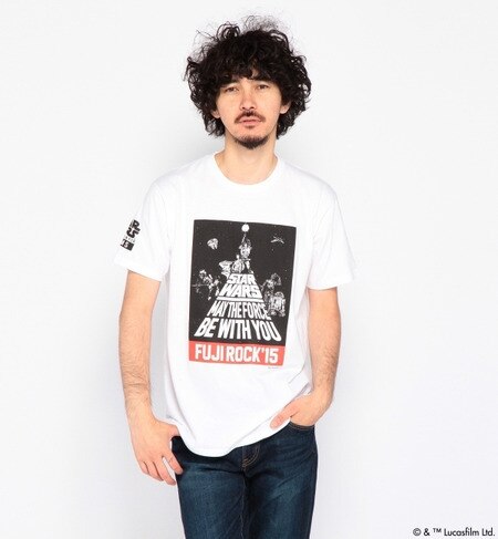 【ビームス メン/BEAMS MEN】 FUJI ROCK FESTIVAL'15×BEAMS / クルーネック Tシャツ（Star Wars ” LUKE”） [3000円(税込)以上で送料無料]