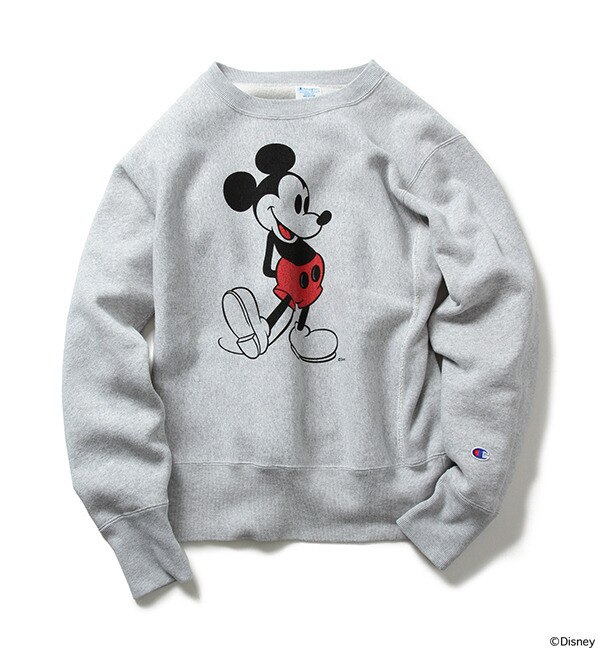 【ビームス メン/BEAMS MEN】 CHAMPION×BEAMS / 別注 クルーネックスウェット（Mickey Mouse） Disney（ディズニー） [送料無料]