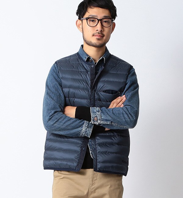 【ビームス メン/BEAMS MEN】 Marmot×BEAMS / 別注 ダウンベスト [送料無料]