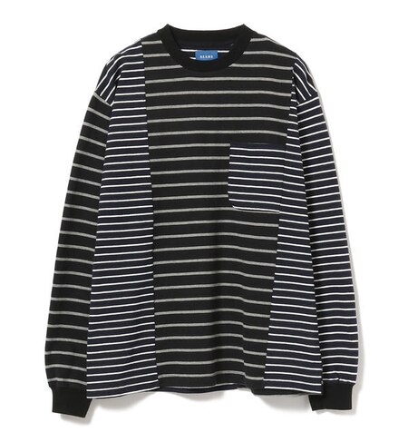 Beams クレイジーボーダー ロングtシャツ トップス ビームス メン Beams Men の通販 アイルミネ