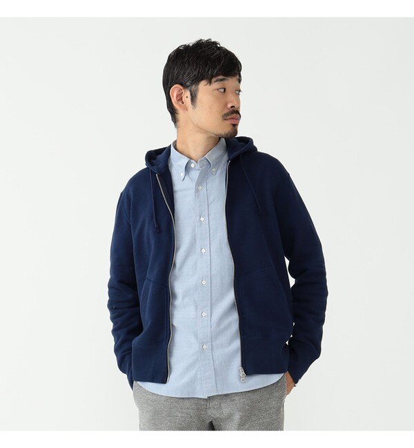 LOOPWHEELER×BEAMS PLUS / 別注 Slim Zip Sweat Hoody