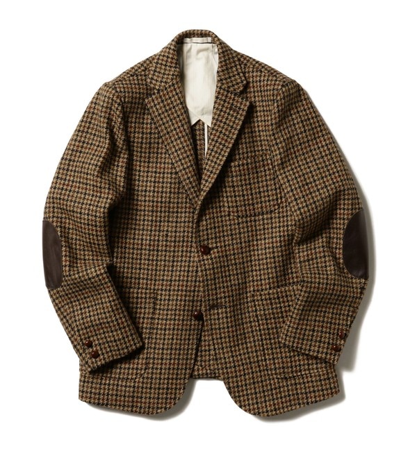 ファッションメンズなら|【ビームス　メン/BEAMS MEN】 BEAMS PLUS / 3B Jacket Elbow Patch Harris Tweed