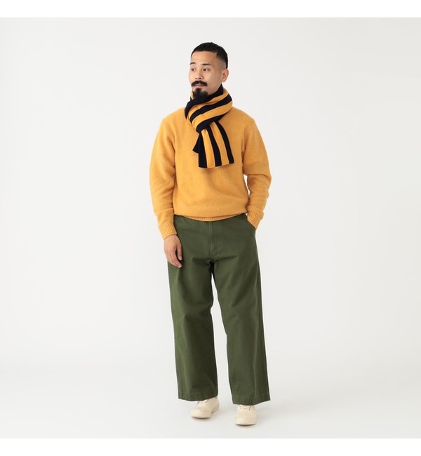 BEAMS PLUS / カシミヤ シルク 7ゲージ クルーネック ニット|BEAMS MEN