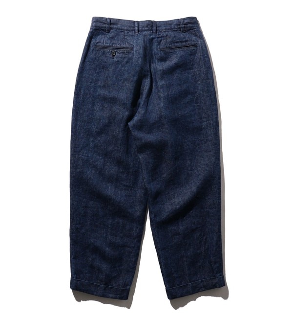 BEAMS PLUS / 2 Pleats Trousers Twill Linen|BEAMS MEN(ビームス メン ...