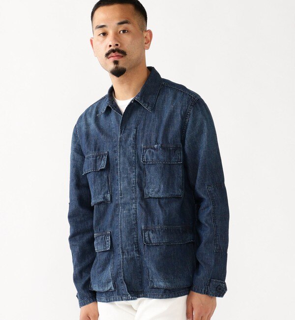 REMI RELIEF × BEAMS PLUS / 別注 Military Shirt Jacket Cotton Linen 