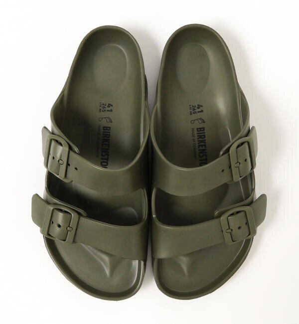 army green rubber birkenstocks