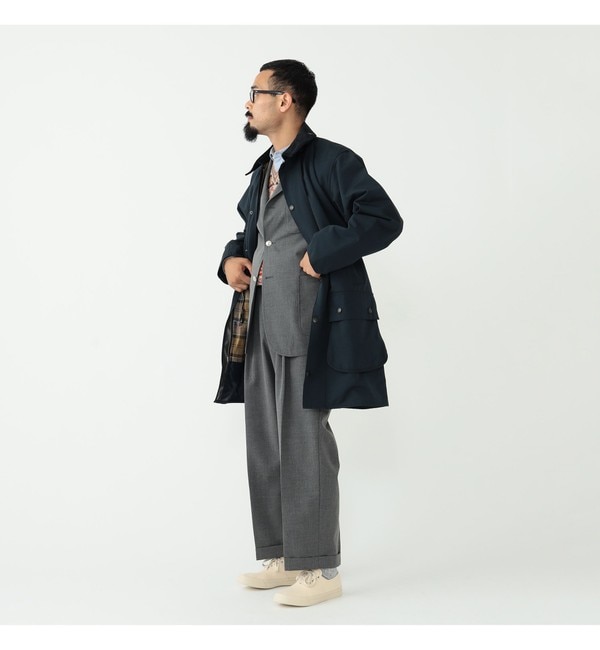 Barbour × BEAMS PLUS / 別注 BORDER 2Layer Classic Fit|BEAMS MEN(ビームス  メン)の通販｜アイルミネ