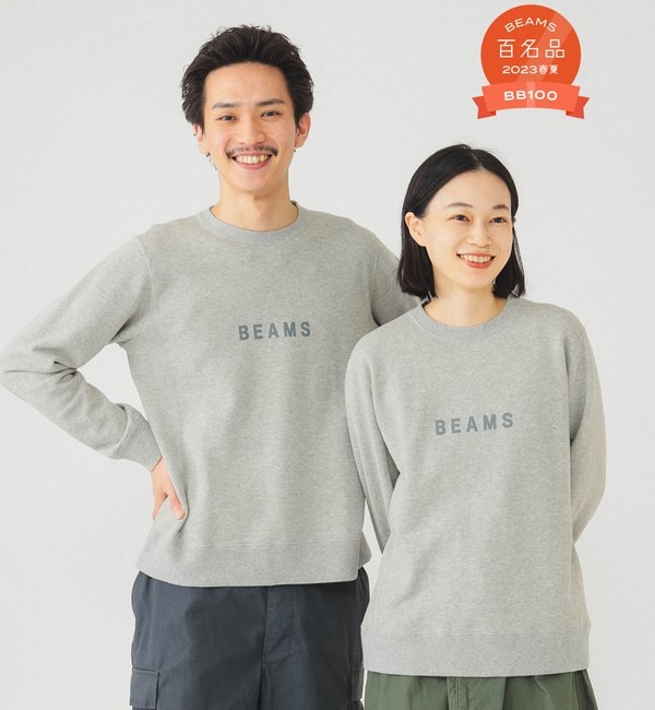 ビームスの百名品】BEAMS / BEAMS クルーネック スウェットシャツ