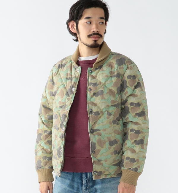 REMI RELIEF × BEAMS PLUS / 別注 Camouflage Quilt Down Jacket|BEAMS
