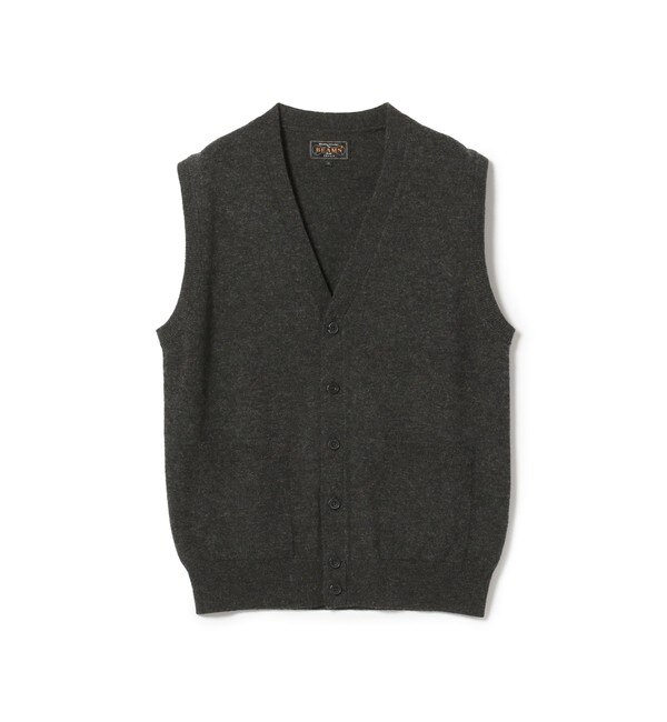 BEAMS PLUS / Button Knit Vest Solid|BEAMS MEN(ビームス メン)の通販