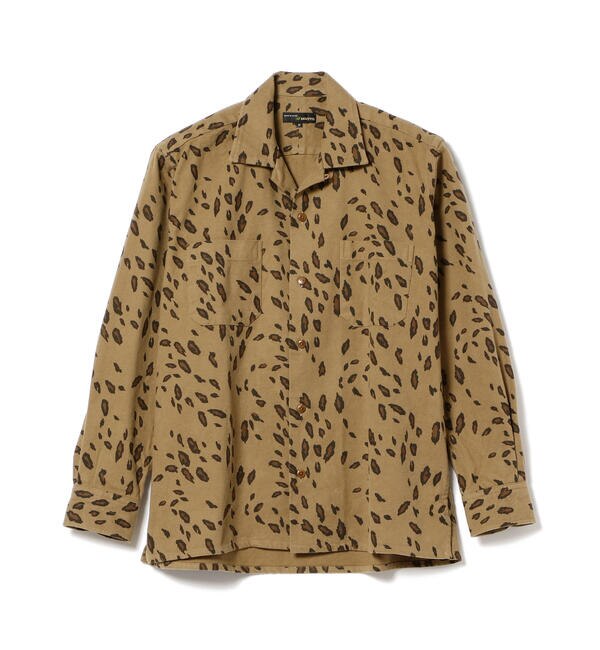＜アイルミネ＞【ビームス メン/BEAMS MEN】 MOJITO × BEAMS PLUS / 別注 Abshinthe Shirt Flannel Leopard
