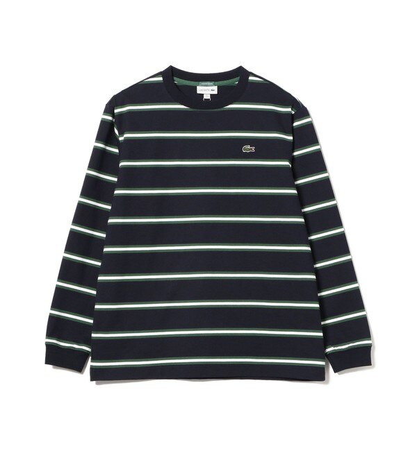 LACOSTE for BEAMS / 別注 ボーダー ロングスリーブ Tシャツ|BEAMS MEN ...