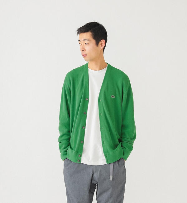 LACOSTE for BEAMS / 別注 コットン カーディガン|BEAMS MEN(ビームス